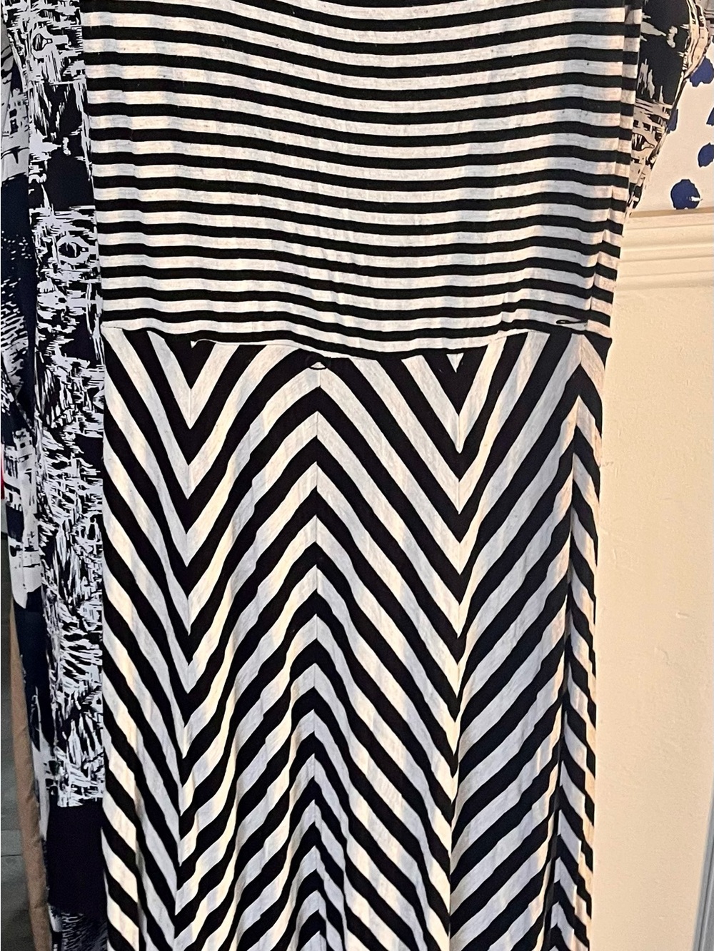 Black and White Striped Women’s Skirt Calvin Klein